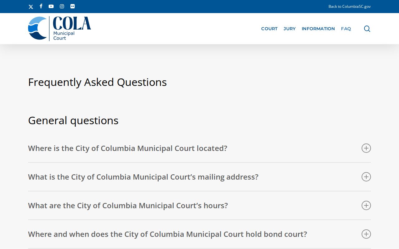 Richland County bench warrant payment caution from Columbia Municipal Court