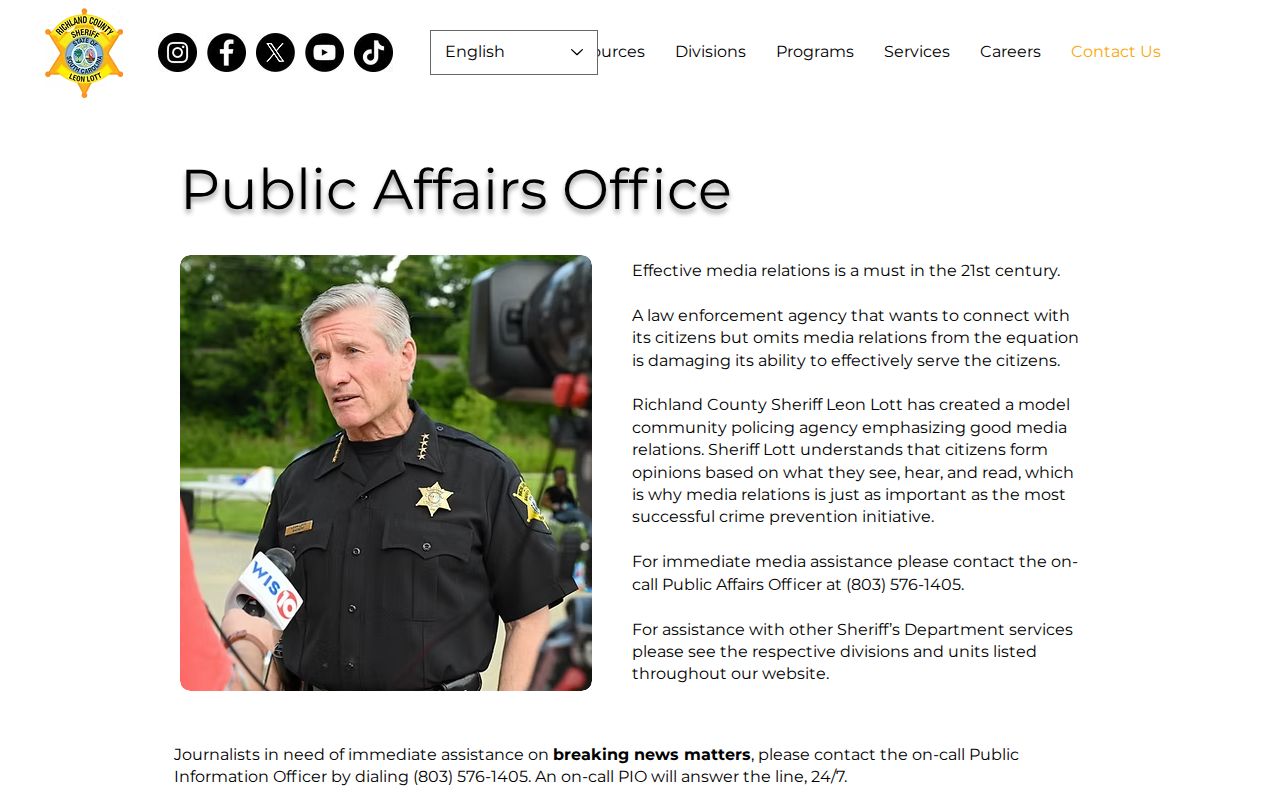 Richland County active warrant records request information from RCSD